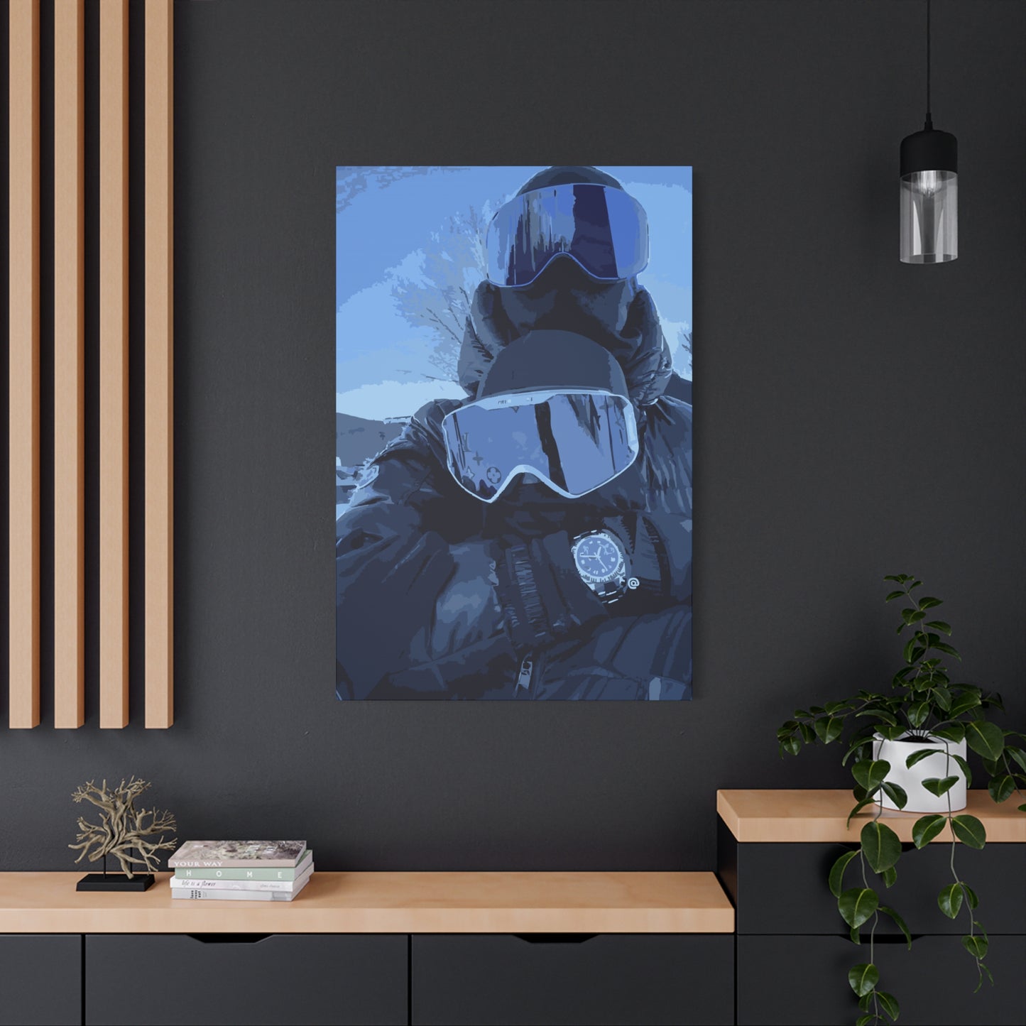 Alpine Duo – Skiing Canvas Print