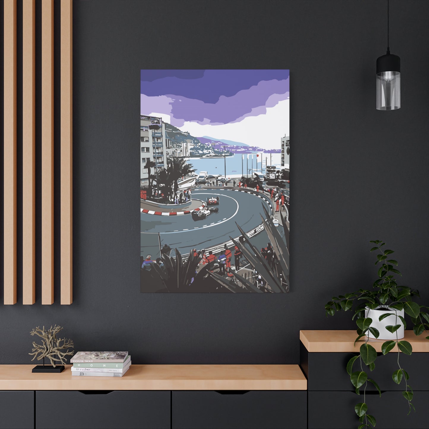 Monaco Mirabeau Hairpin – Luxury Motorsport Canvas Wall Art