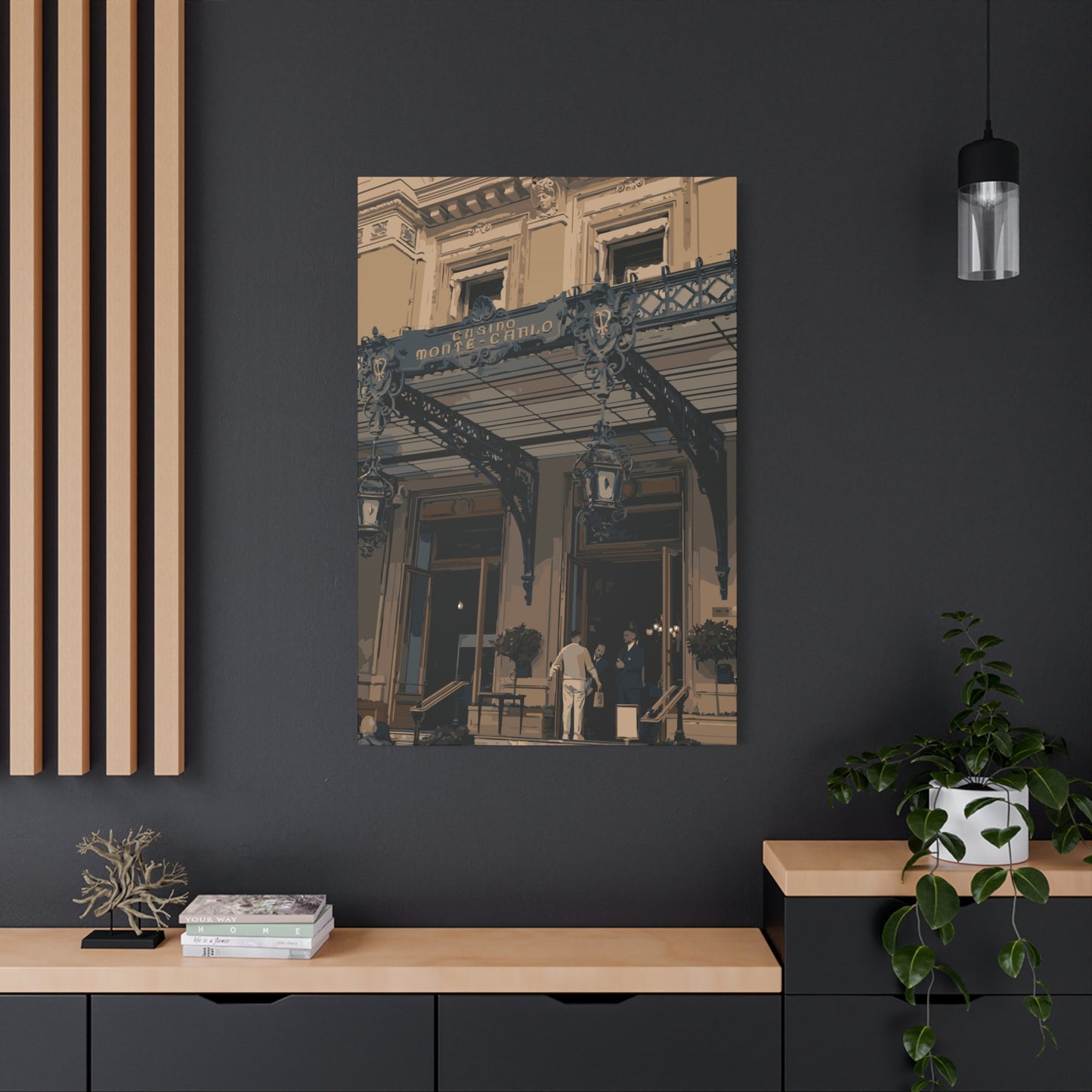 Monte Carlo Casino – Luxury Monaco Canvas Wall Art