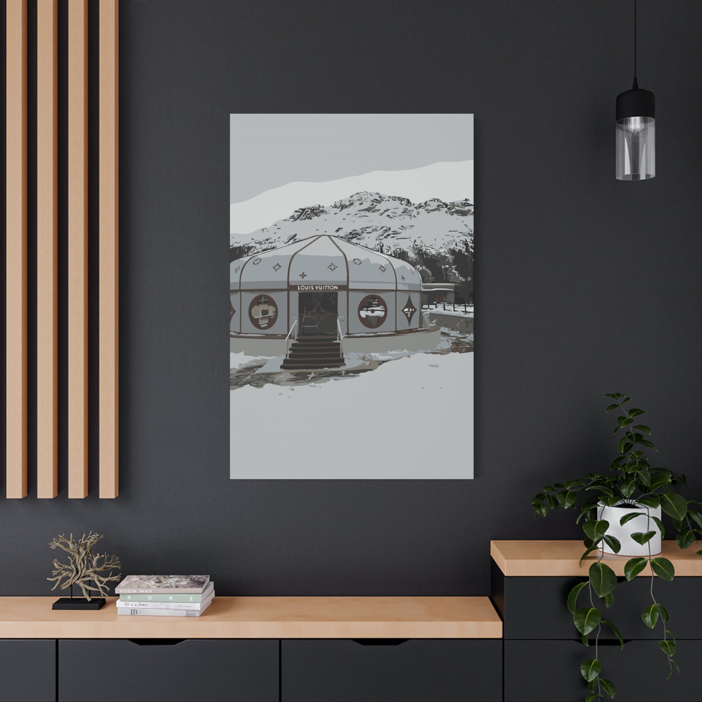 St. Moritz Ski – Alpine Luxury Canvas Wall Art