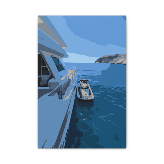 Coastal Elegance – Yacht Canvas Wall Art