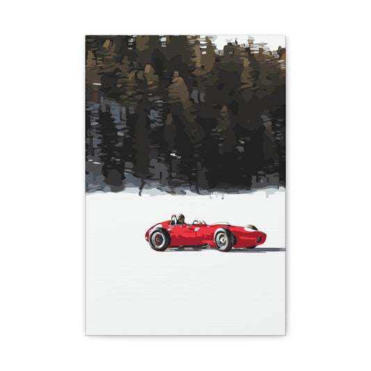 St. Moritz Snow Motorsport – Alpine Thrill Canvas Wall Art