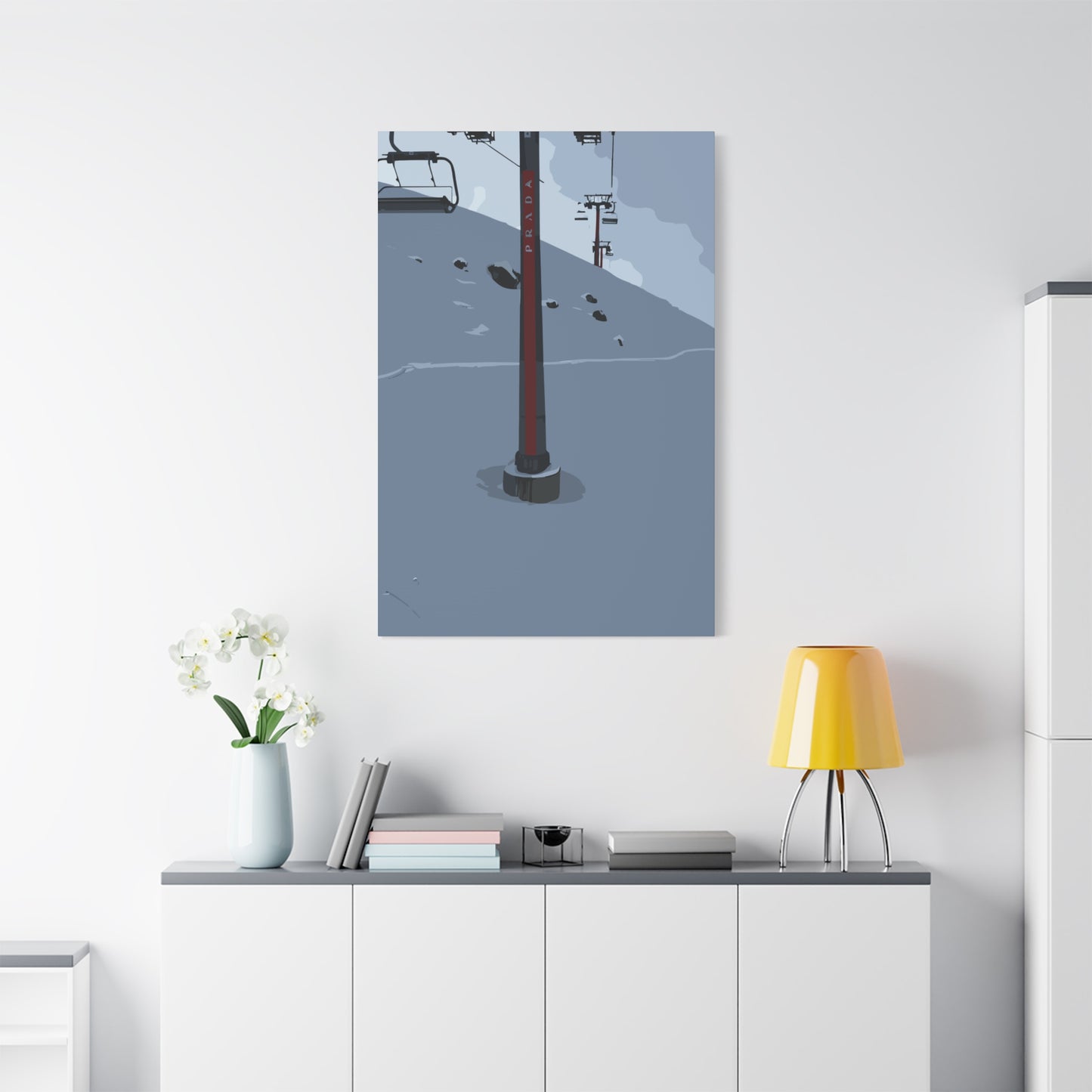 St. Moritz Ski – Alpine Luxury Canvas Wall Art