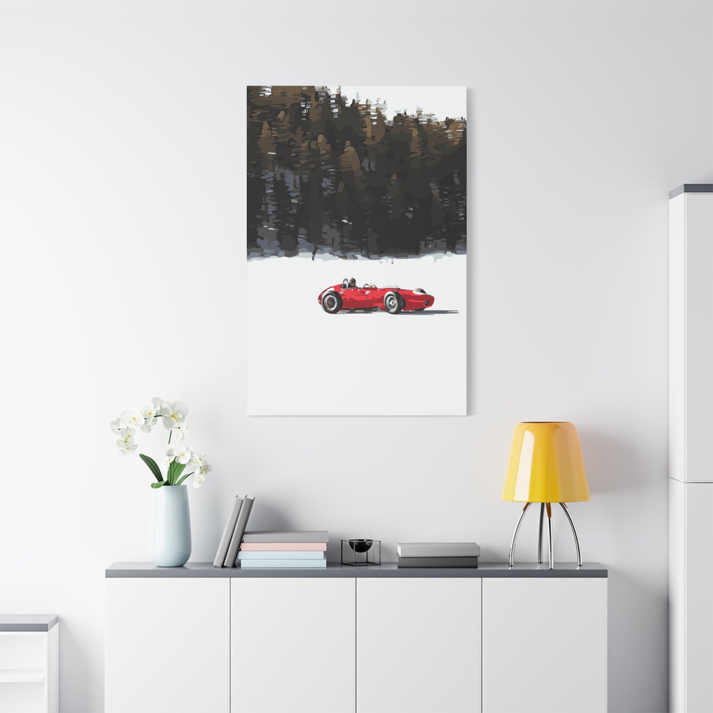 St. Moritz Snow Motorsport – Alpine Thrill Canvas Wall Art