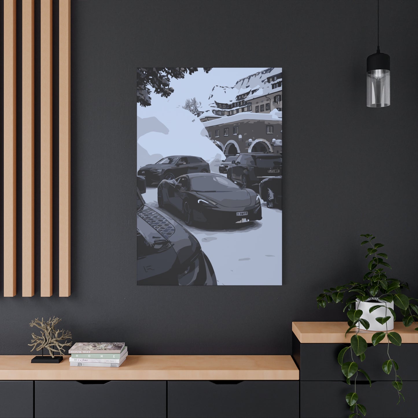 St. Moritz – Luxury Alpine Canvas Wall Art