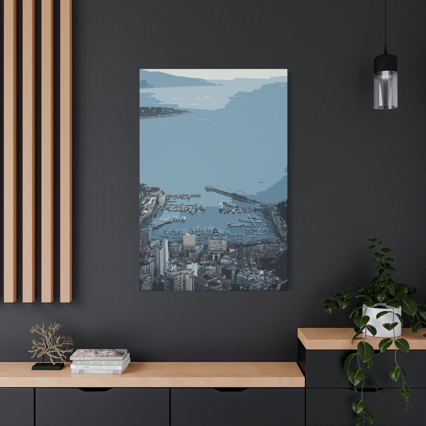 Monaco Bay – Luxury Riviera Canvas Wall Art