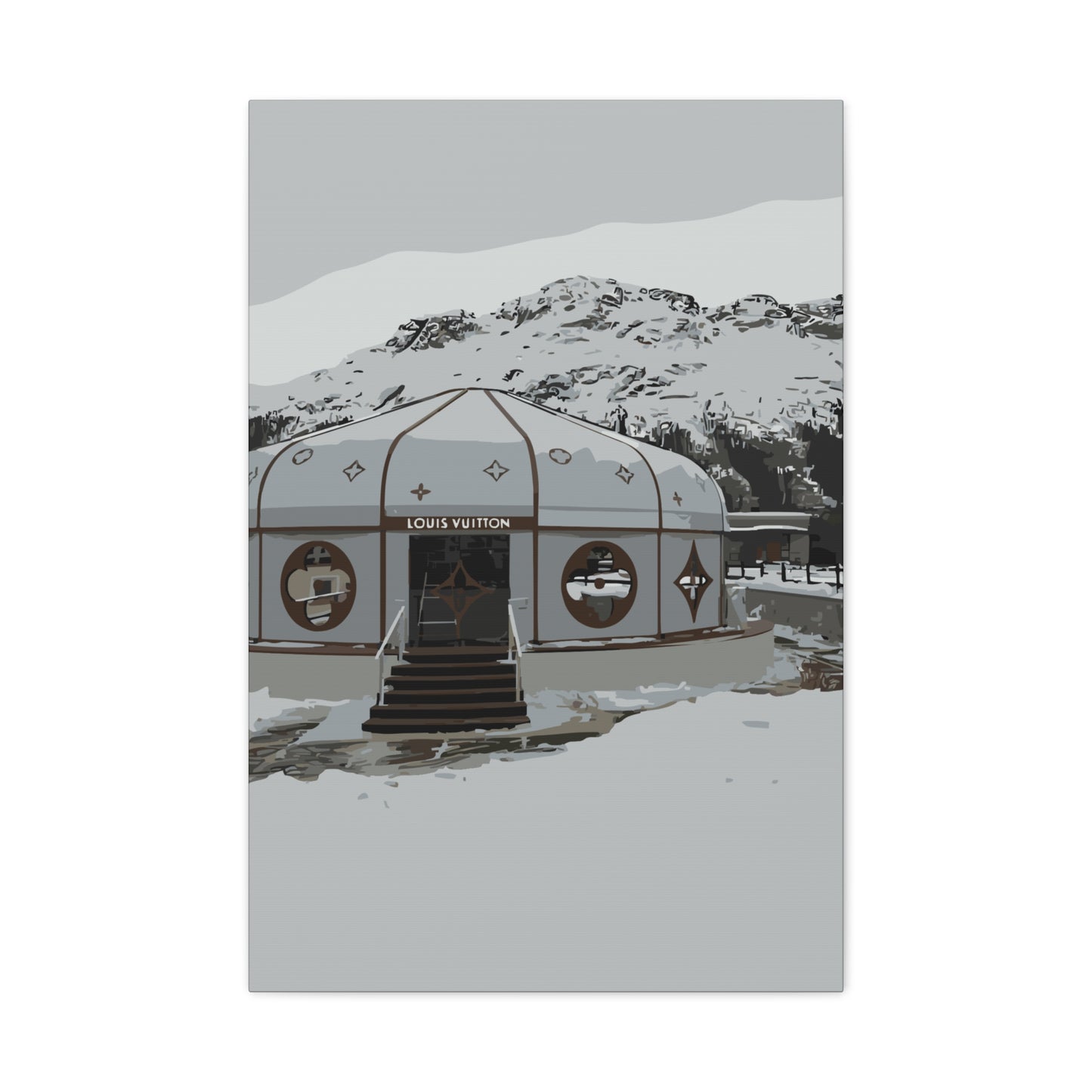 St. Moritz Ski – Alpine Luxury Canvas Wall Art