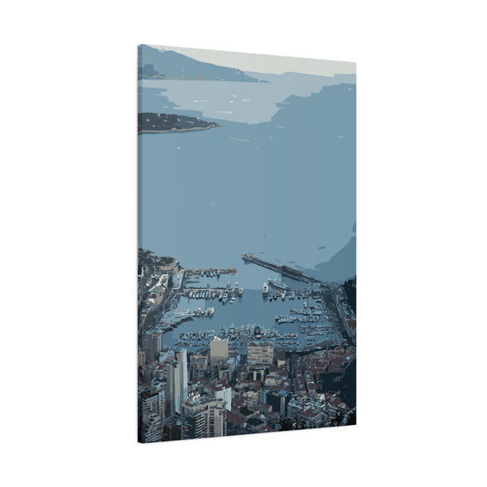 Monaco Bay – Luxury Riviera Canvas Wall Art