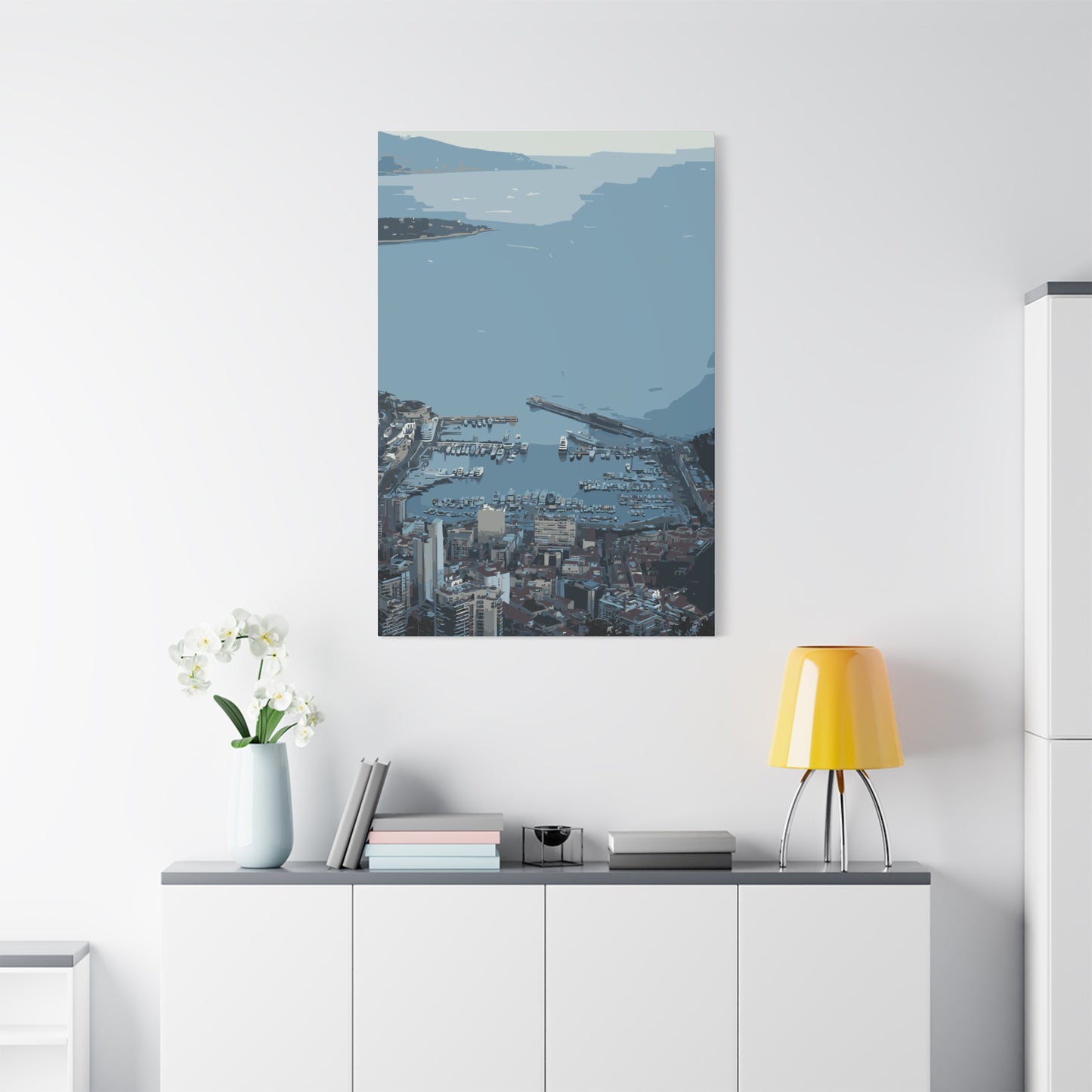 Monaco Bay – Luxury Riviera Canvas Wall Art