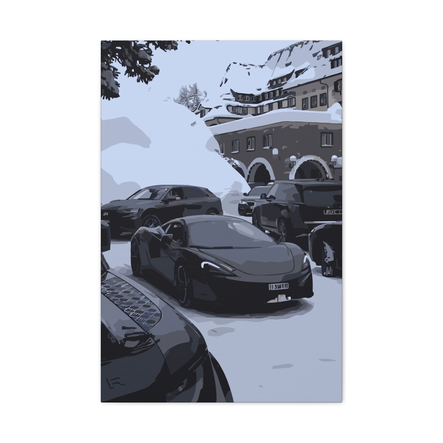 St. Moritz – Luxury Alpine Canvas Wall Art