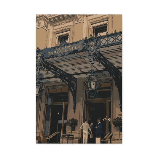 Monte Carlo Casino – Luxury Monaco Canvas Wall Art