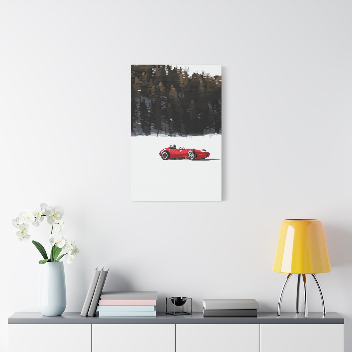 St. Moritz Snow Motorsport – Alpine Thrill Canvas Wall Art