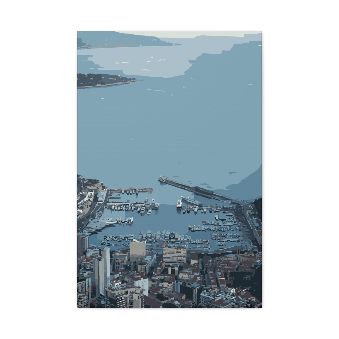 Monaco Bay – Luxury Riviera Canvas Wall Art