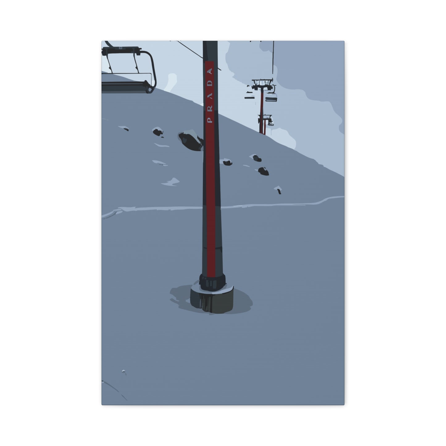 St. Moritz Ski – Alpine Luxury Canvas Wall Art