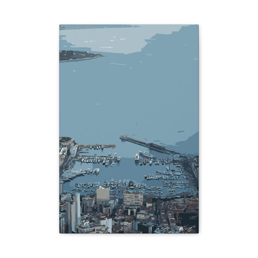 Monaco Bay – Luxury Riviera Canvas Wall Art