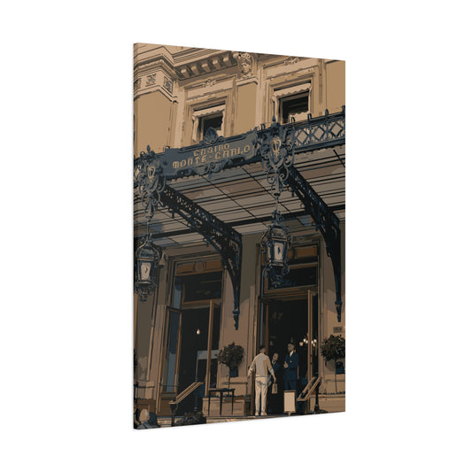 Monte Carlo Casino – Luxury Monaco Canvas Wall Art