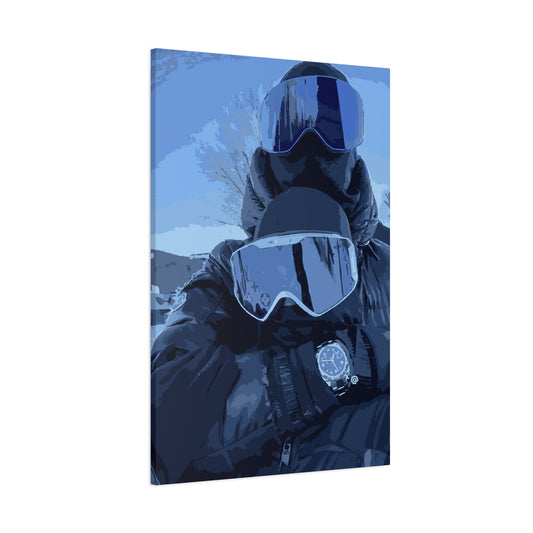 Alpine Duo – Skiing Canvas Print