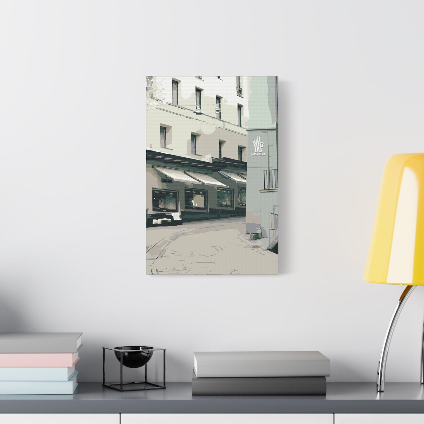 St. Moritz Outlets – Alpine Luxury Canvas Wall Art