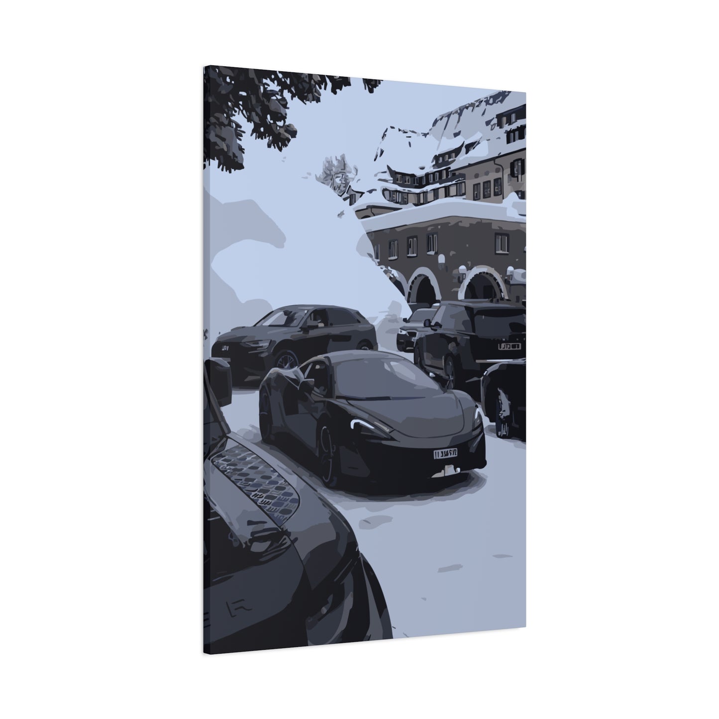 St. Moritz – Luxury Alpine Canvas Wall Art
