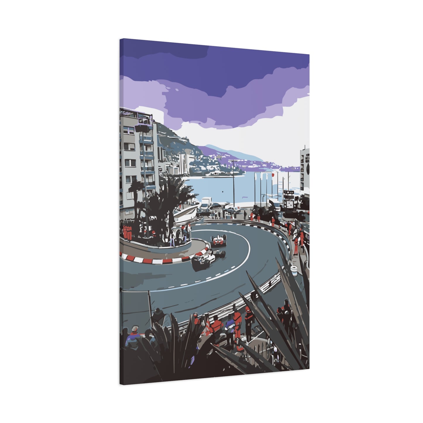 Monaco Mirabeau Hairpin – Luxury Motorsport Canvas Wall Art