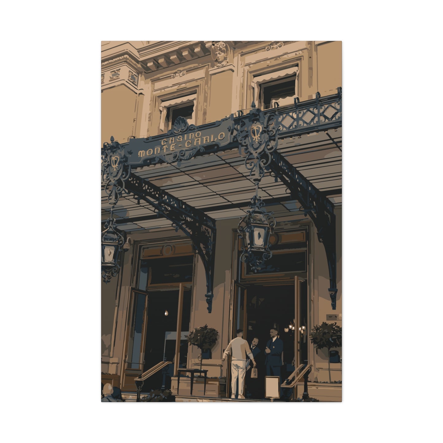 Monte Carlo Casino – Luxury Monaco Canvas Wall Art