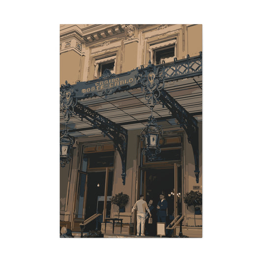 Monte Carlo Casino – Luxury Monaco Canvas Wall Art