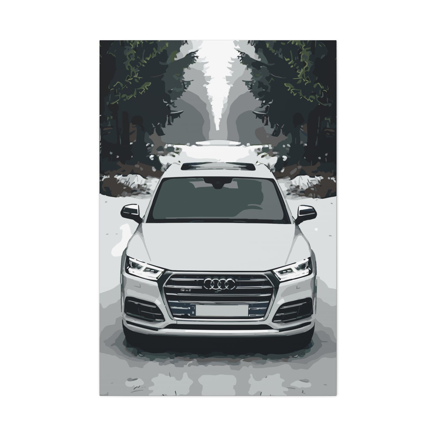 Alpine Cars – Winter Prestige Canvas Wall Art