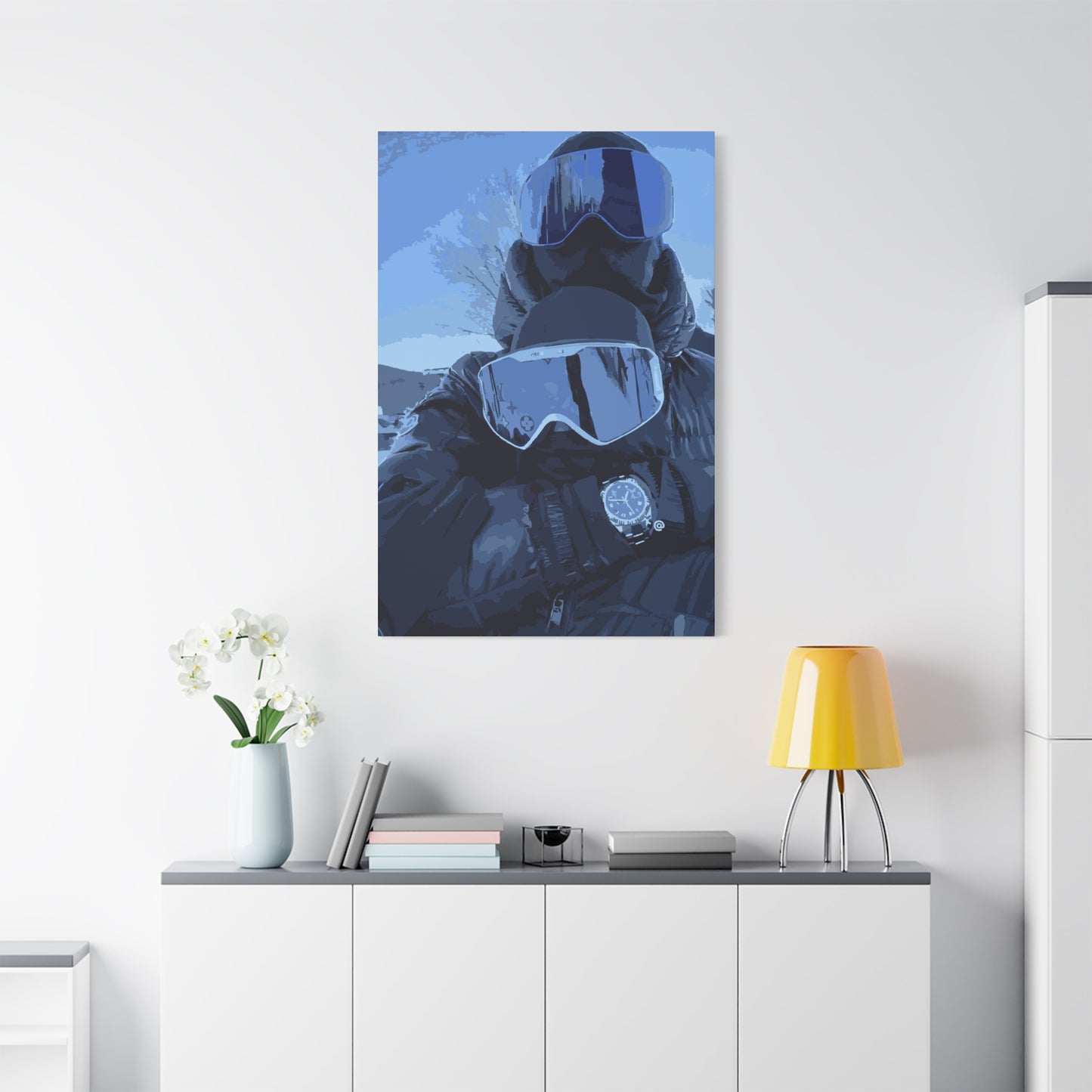 Alpine Duo – Skiing Canvas Print