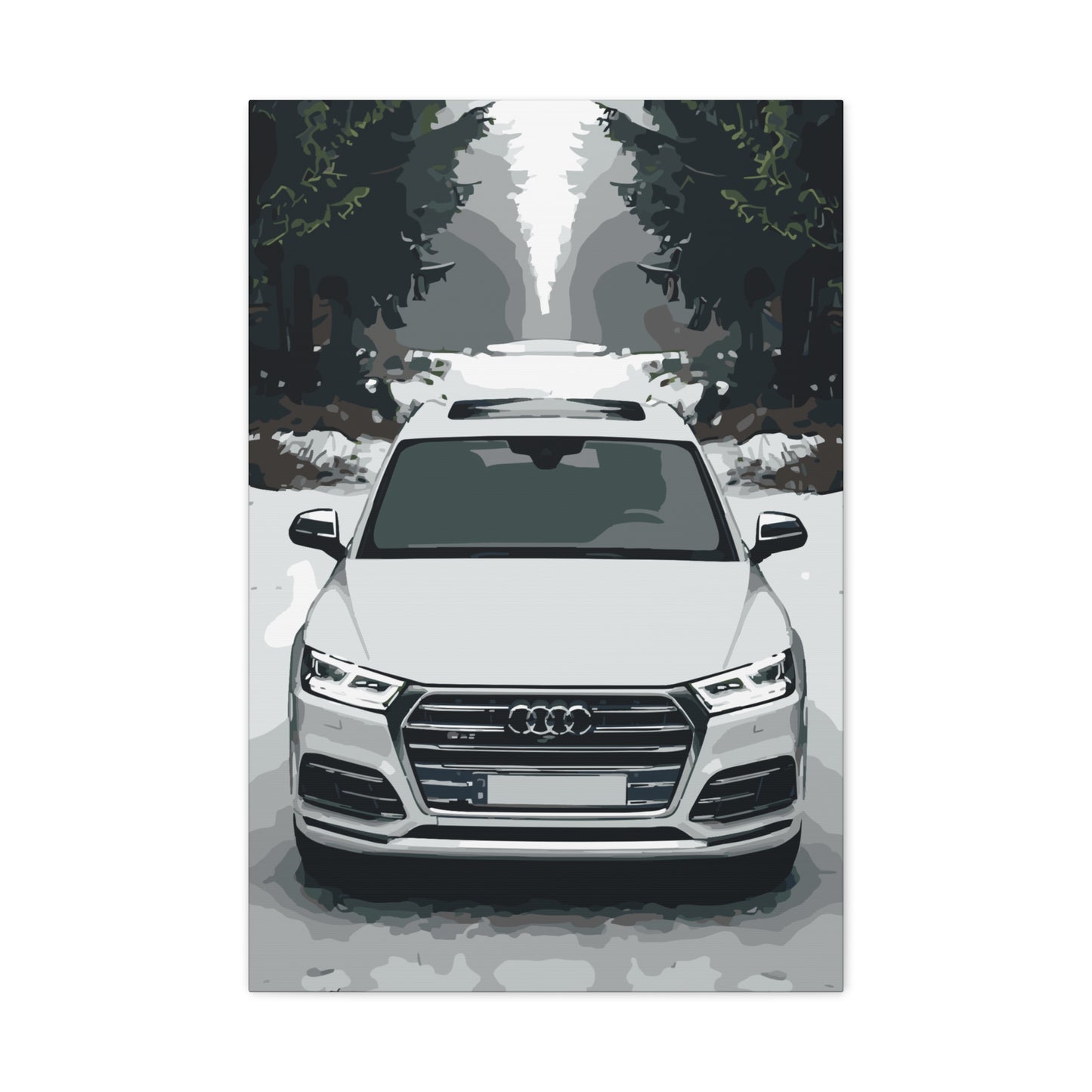 Alpine Cars – Winter Prestige Canvas Wall Art