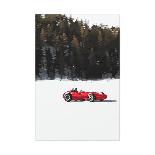 St. Moritz Snow Motorsport – Alpine Thrill Canvas Wall Art