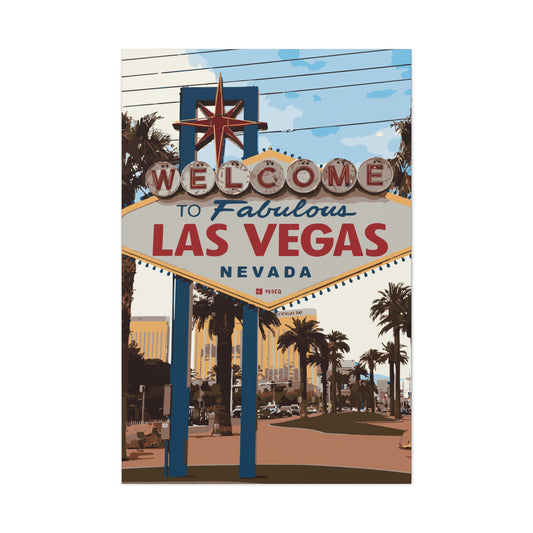Welcome to Las Vegas – Luxury Canvas Wall Art