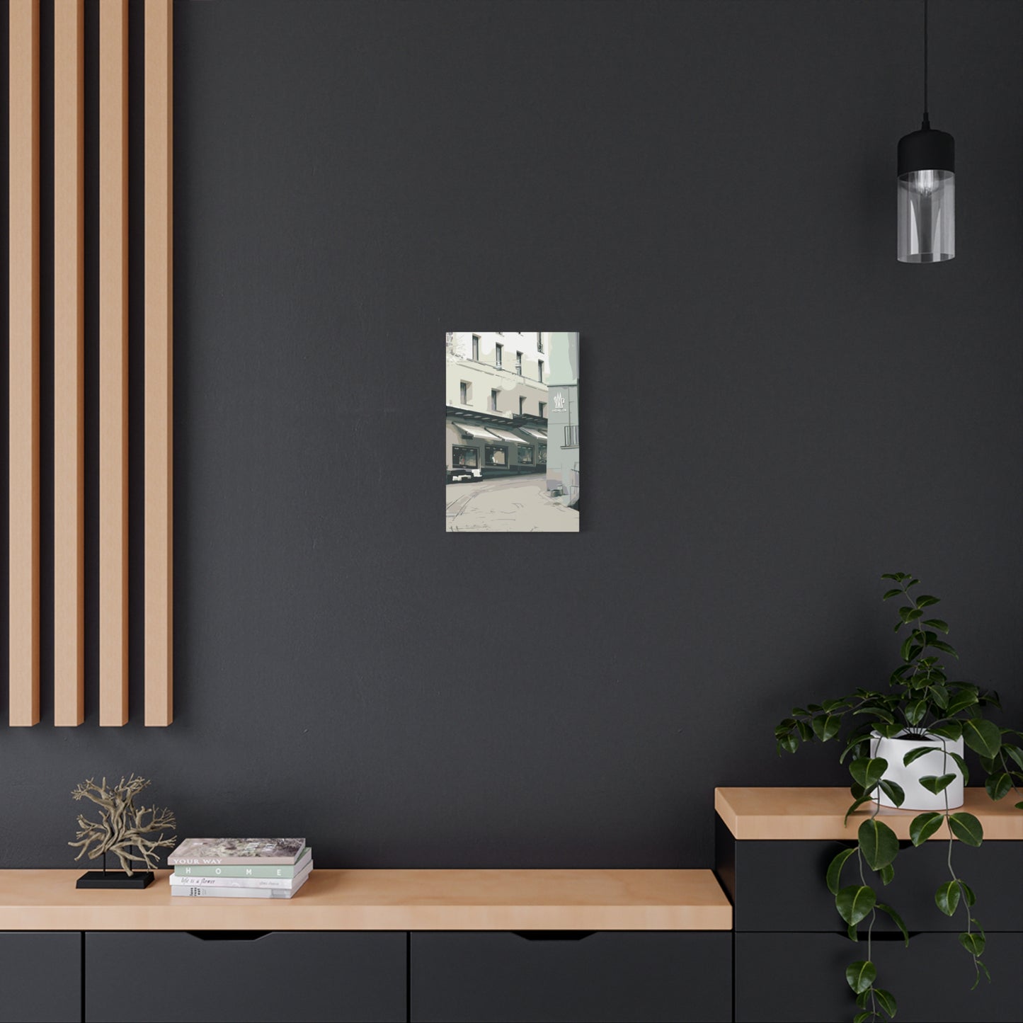 St. Moritz Outlets – Alpine Luxury Canvas Wall Art