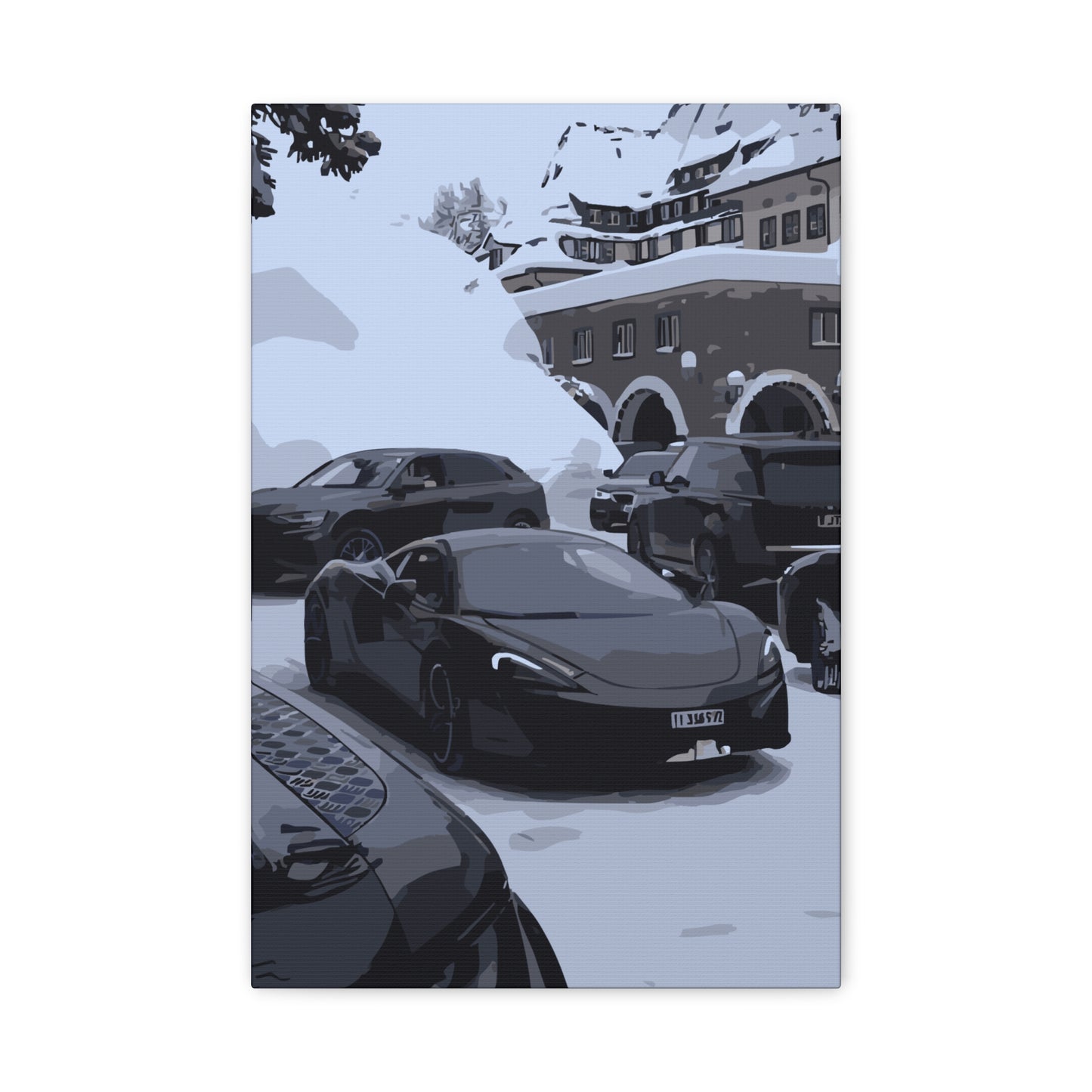 St. Moritz – Luxury Alpine Canvas Wall Art