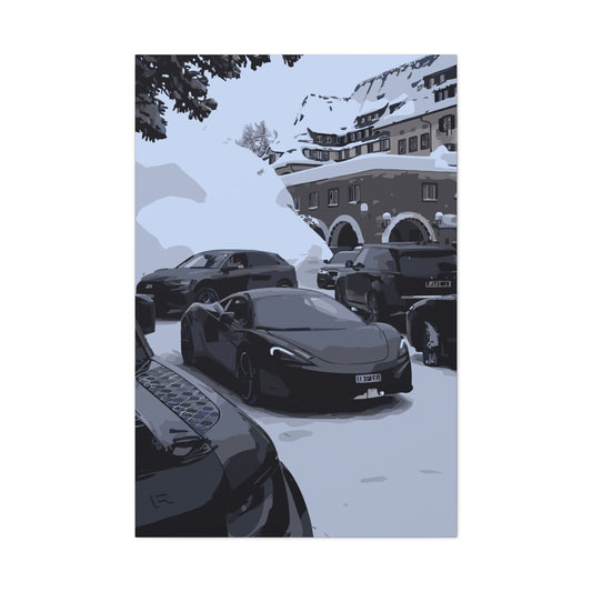 St. Moritz – Luxury Alpine Canvas Wall Art