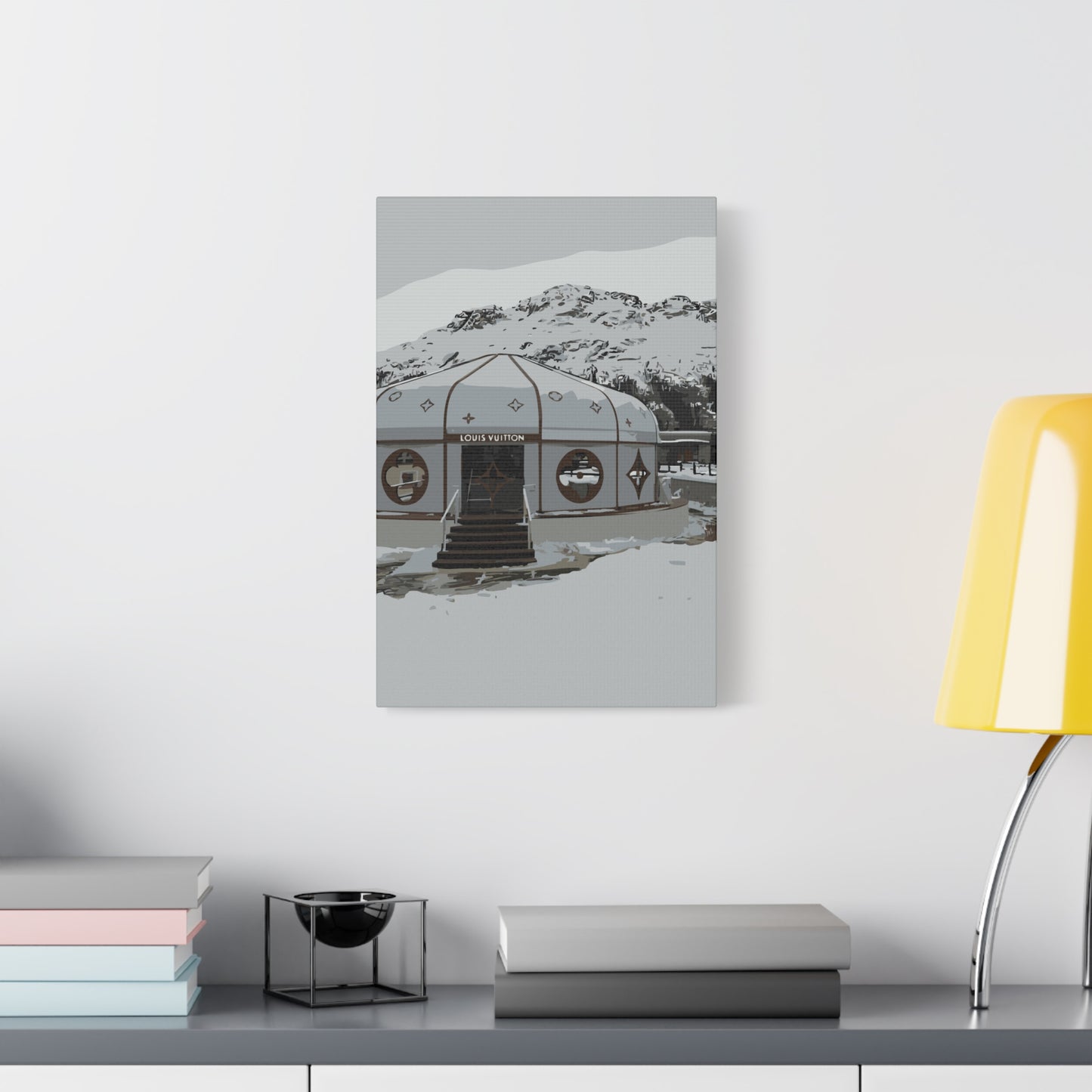 St. Moritz Ski – Alpine Luxury Canvas Wall Art