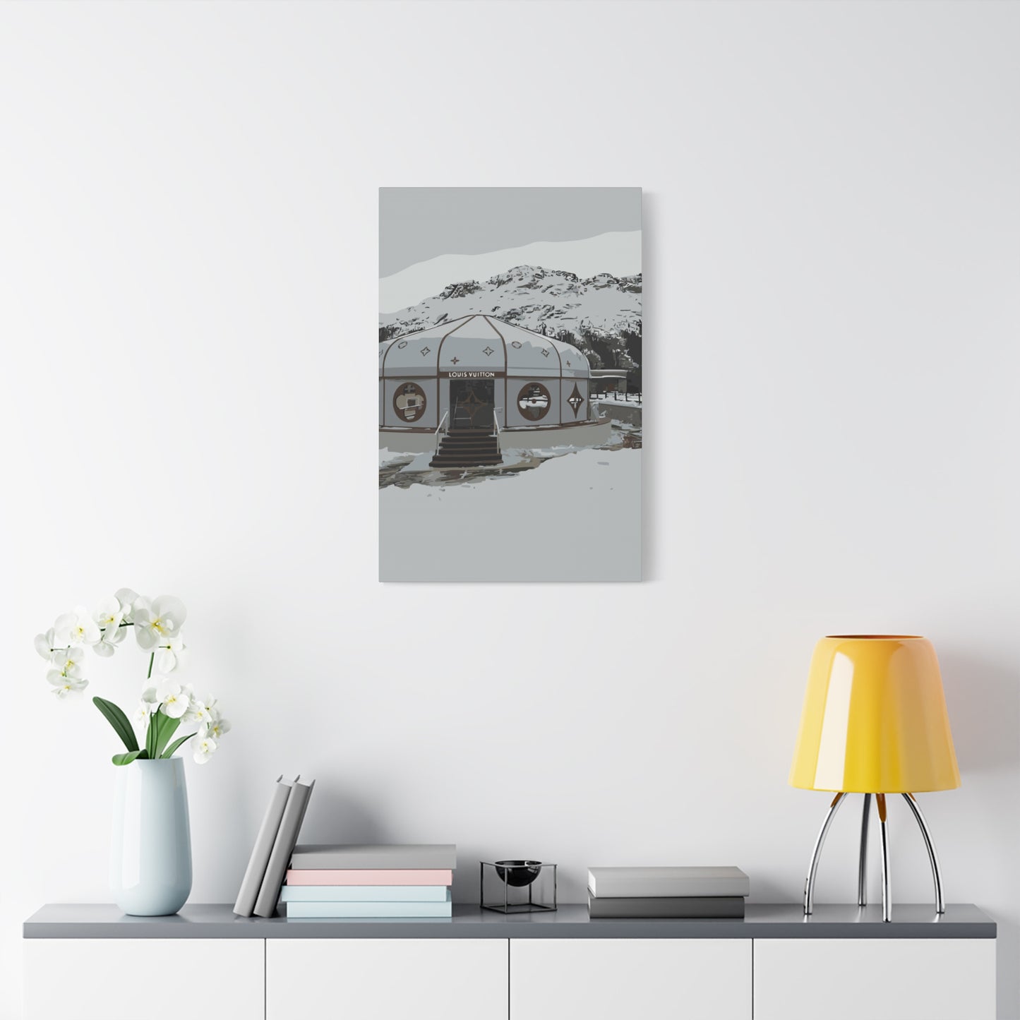 St. Moritz Ski – Alpine Luxury Canvas Wall Art