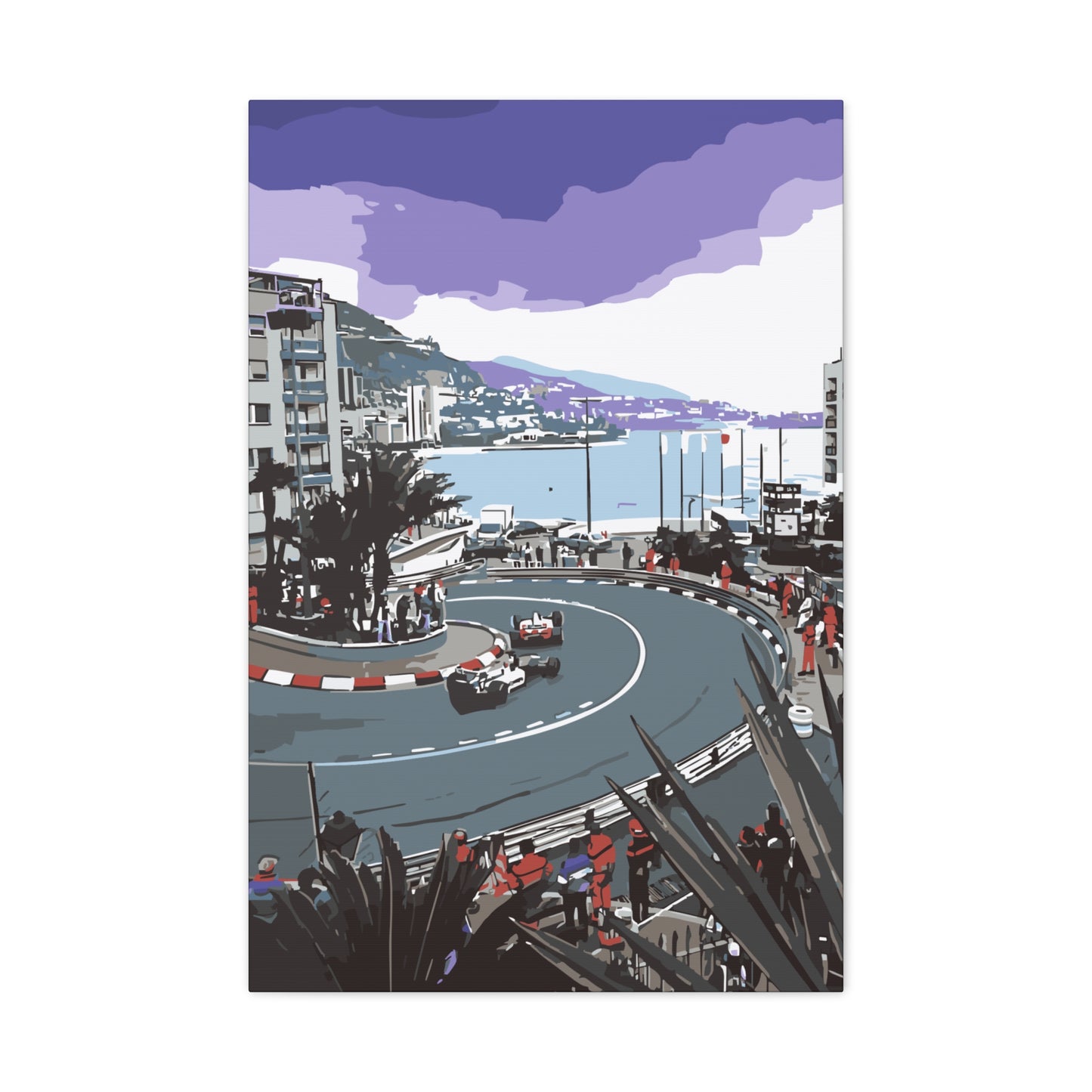 Monaco Mirabeau Hairpin – Luxury Motorsport Canvas Wall Art
