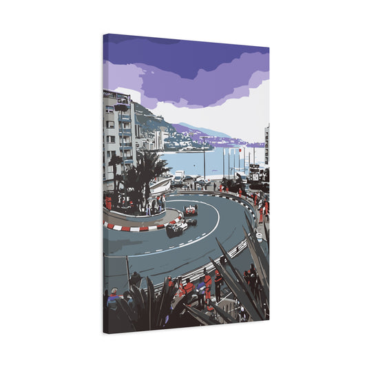 Monaco Mirabeau Hairpin – Luxury Motorsport Canvas Wall Art