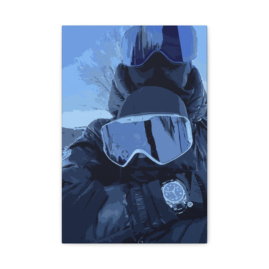 Alpine Duo – Skiing Canvas Print