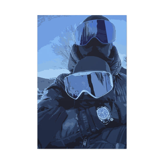 Alpine Duo – Skiing Canvas Print