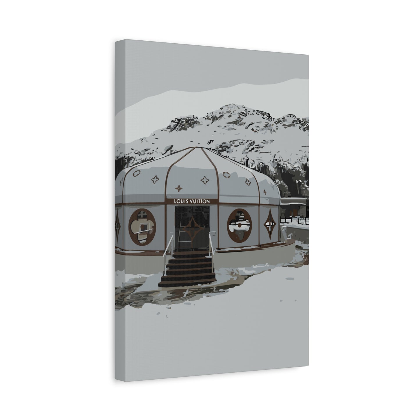 St. Moritz Ski – Alpine Luxury Canvas Wall Art