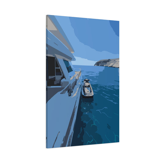 Coastal Elegance – Yacht Canvas Wall Art