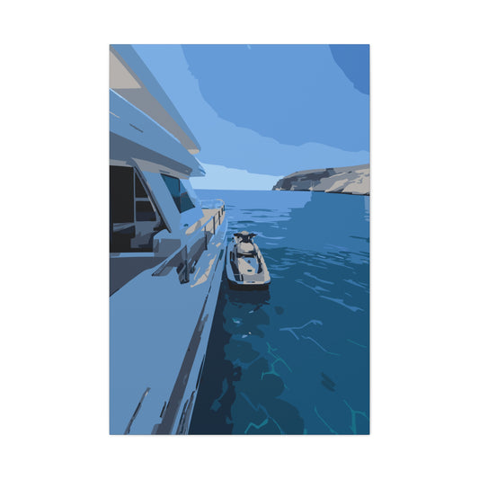 Coastal Elegance – Yacht Canvas Wall Art