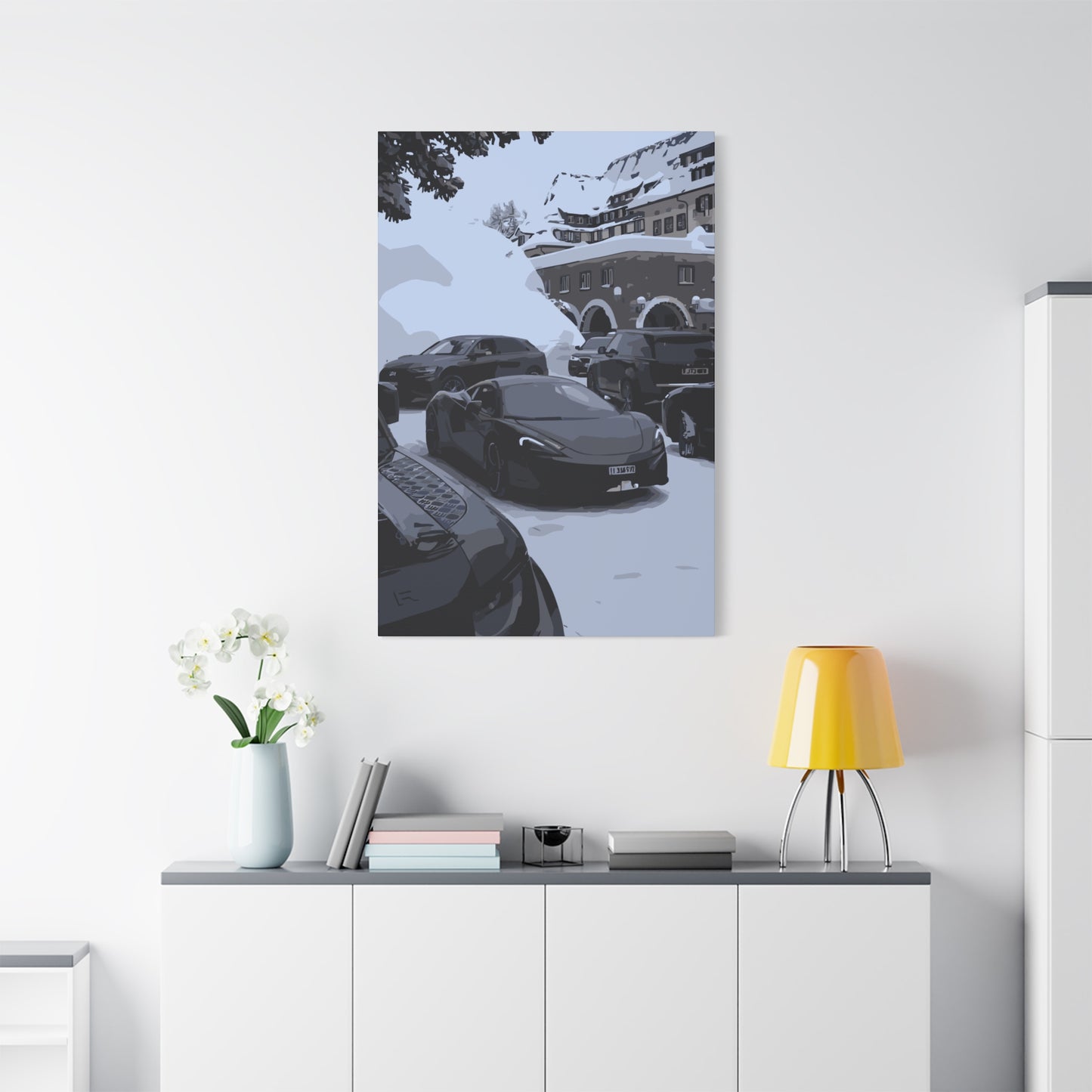 St. Moritz – Luxury Alpine Canvas Wall Art