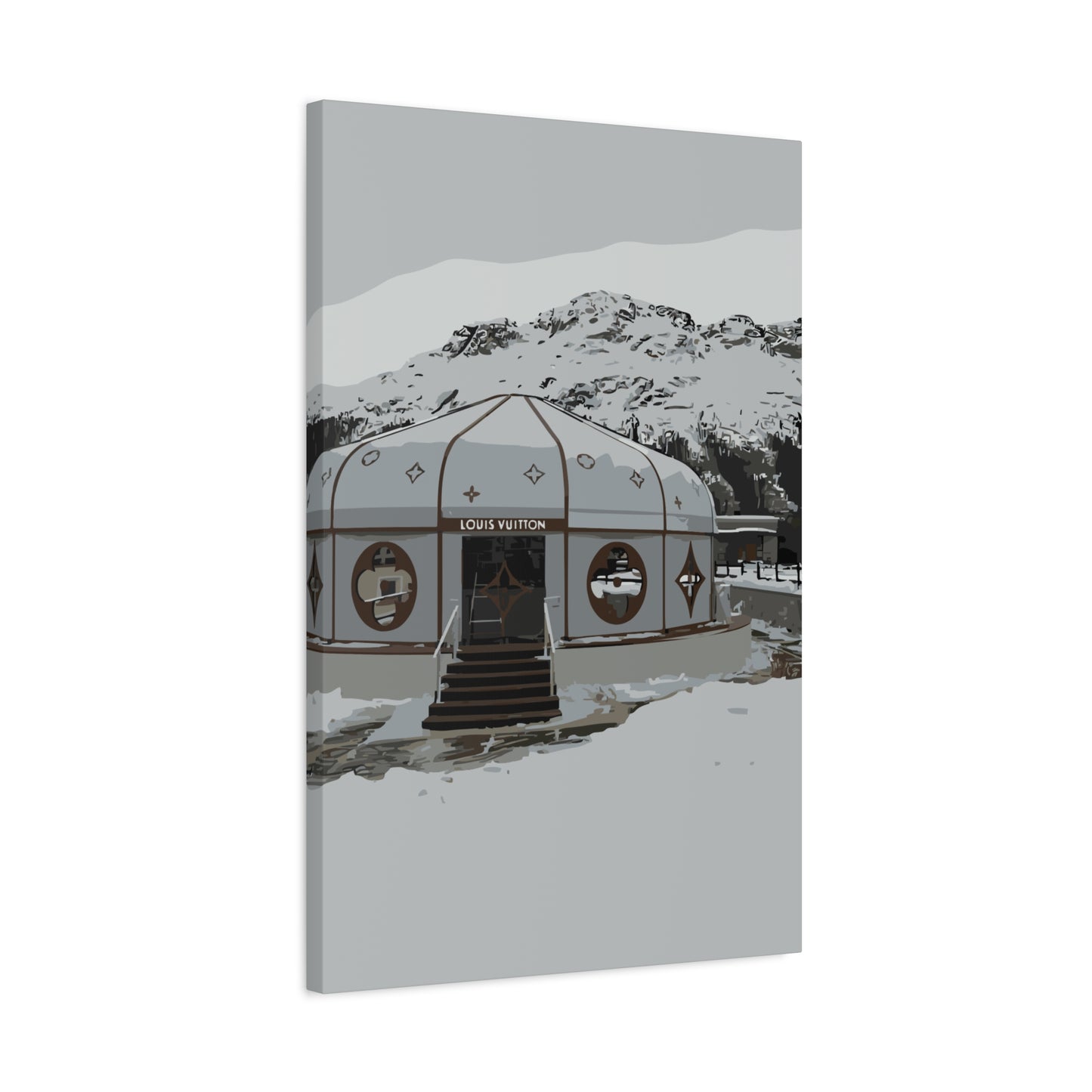 St. Moritz Ski – Alpine Luxury Canvas Wall Art