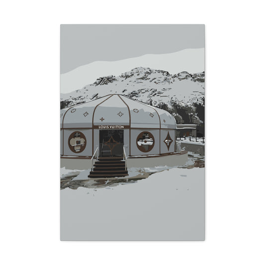 St. Moritz Ski – Alpine Luxury Canvas Wall Art