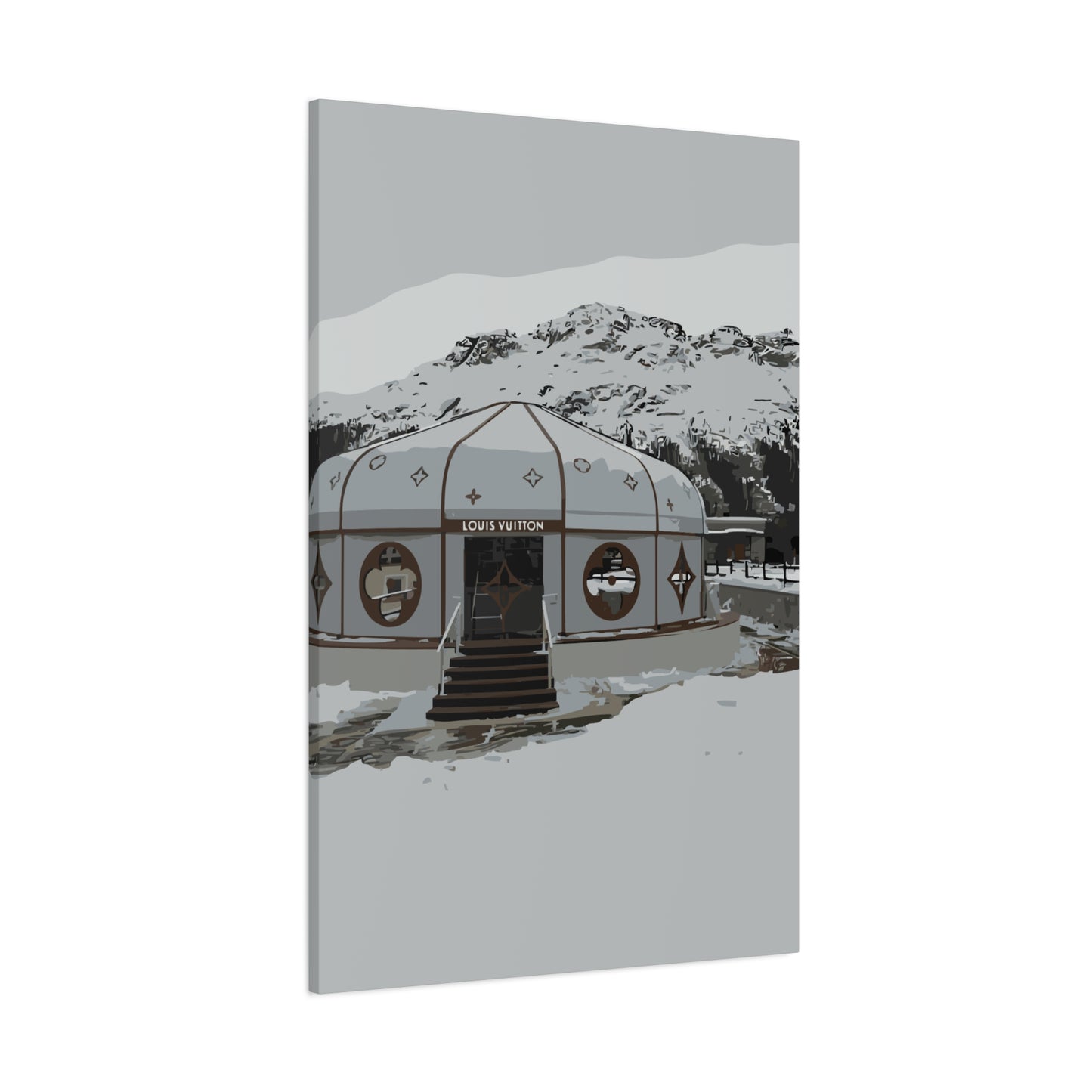 St. Moritz Ski – Alpine Luxury Canvas Wall Art
